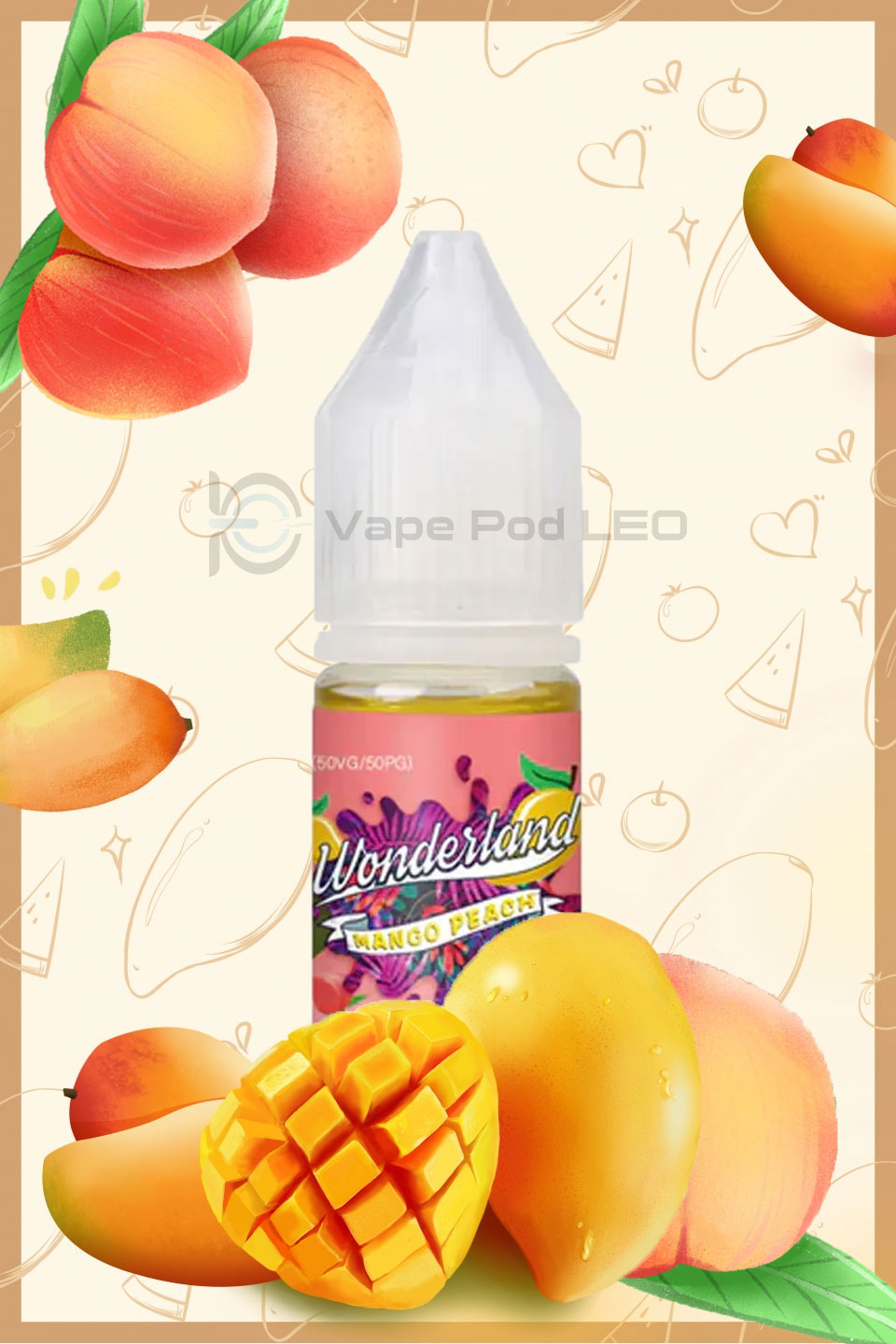 Wonderland Xoài Đào 10ml - Mango Peach